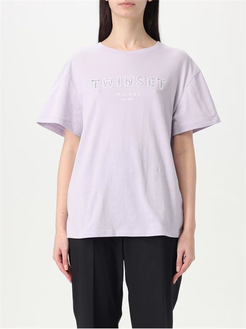 T-shirt Twinset in cotone con logo TWINSET | TT2041/00703